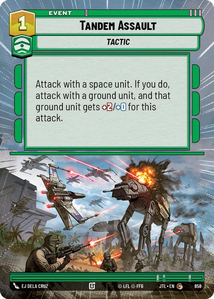 Tandem Assault (Hyperspace Foil) (858) [Jump to Lightspeed] (ONLINE ORDER ONLY)