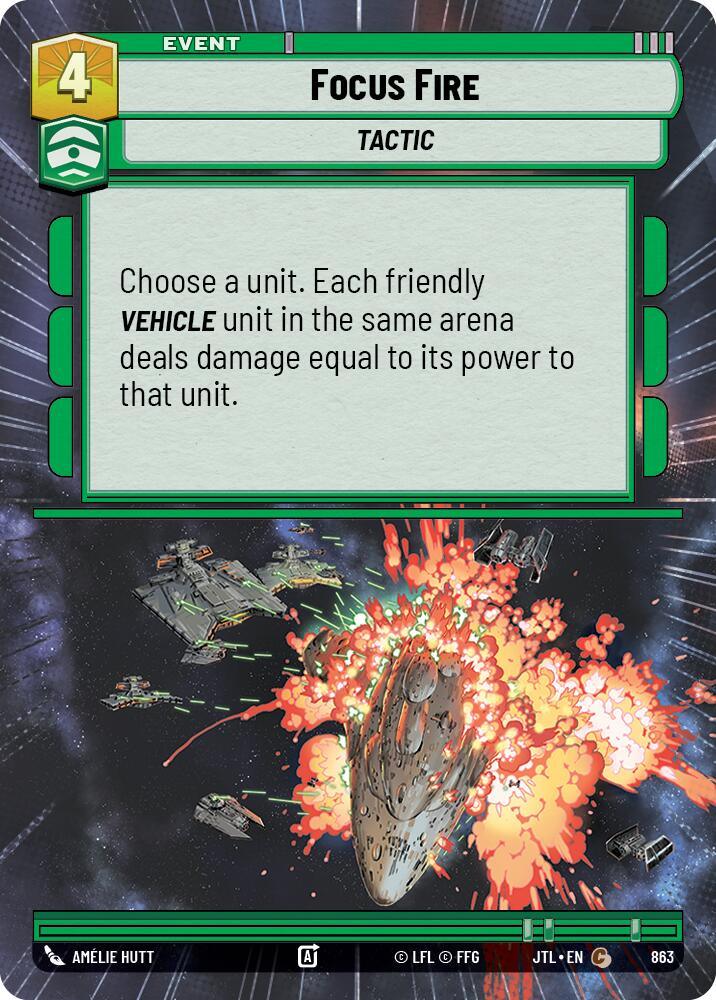 Focus Fire (Hyperspace Foil) (863) [Jump to Lightspeed] (ONLINE ORDER ONLY)