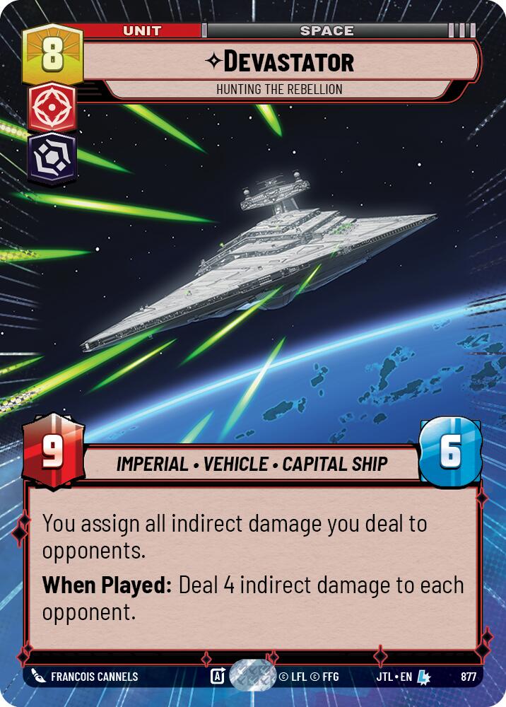 Devastator - Hunting the Rebellion (877) (Hyperspace Foil) (877) [Jump to Lightspeed]