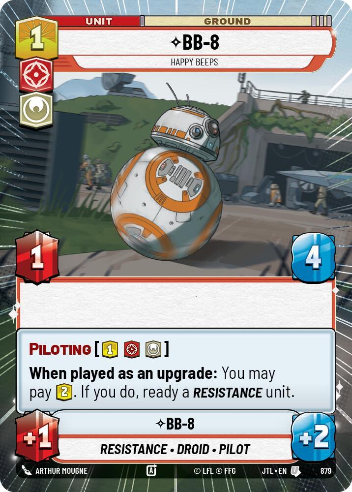 BB-8 - Happy Beeps (Hyperspace Foil) (879) [Jump to Lightspeed] (ONLINE ORDER ONLY)