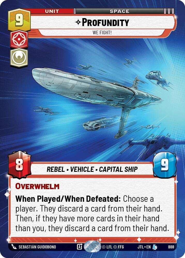 Profundity - We Fight! (Hyperspace Foil) (888) [Jump to Lightspeed] (ONLINE ORDER ONLY)
