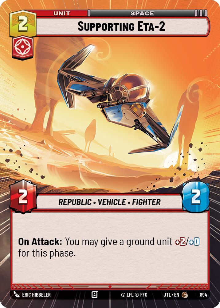 Supporting Eta-2 (Hyperspace Foil) (894) [Jump to Lightspeed] (ONLINE ORDER ONLY)