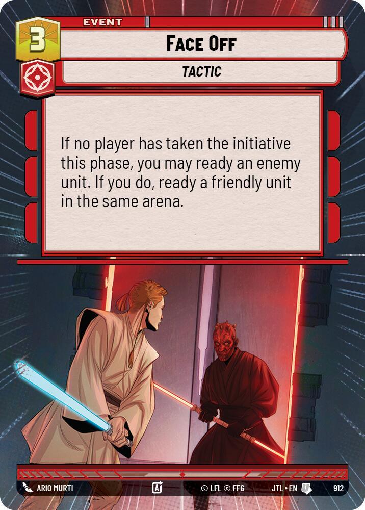 Face Off (Hyperspace Foil) (912) [Jump to Lightspeed] (ONLINE ORDER ONLY)