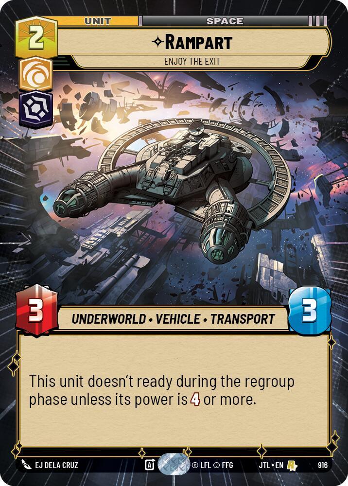 Rampart - Enjoy the Exit (Hyperspace Foil) (916) [Jump to Lightspeed] (ONLINE ORDER ONLY)