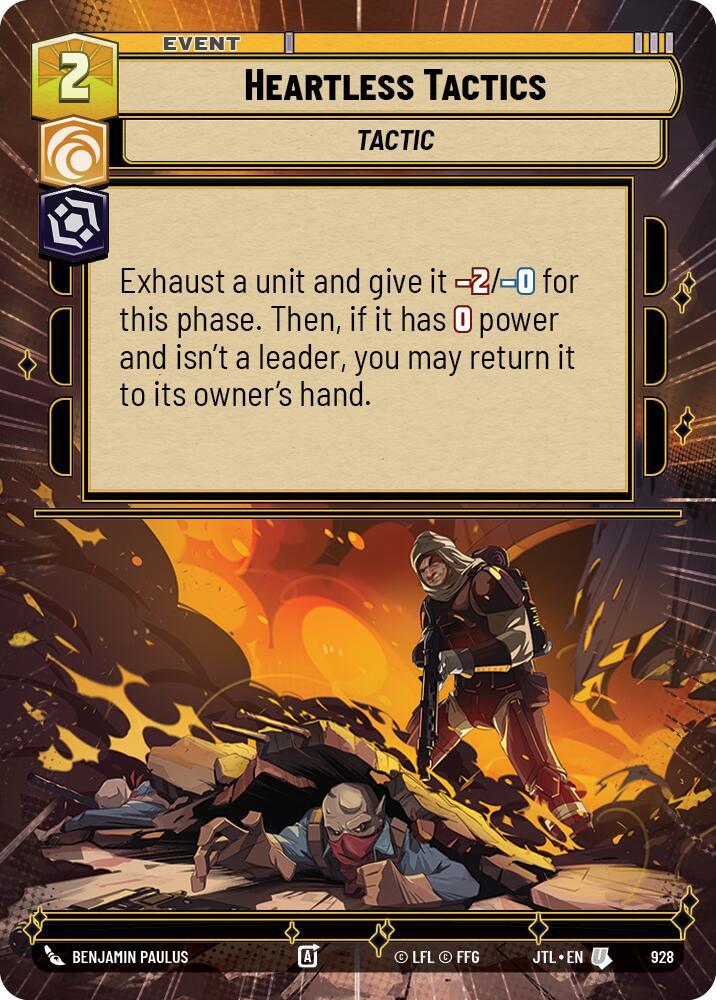 Heartless Tactics (Hyperspace Foil) (928) [Jump to Lightspeed] (ONLINE ORDER ONLY)