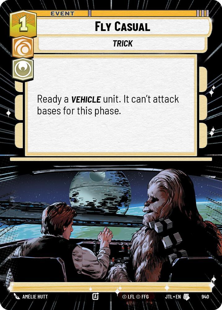 Fly Casual (Hyperspace Foil) (940) [Jump to Lightspeed] (ONLINE ORDER ONLY)