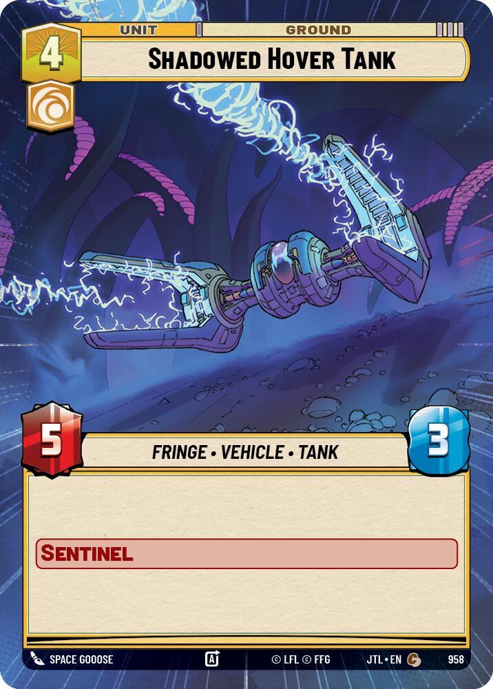 Shadowed Hover Tank (Hyperspace Foil) (958) [Jump to Lightspeed] (ONLINE ORDER ONLY)