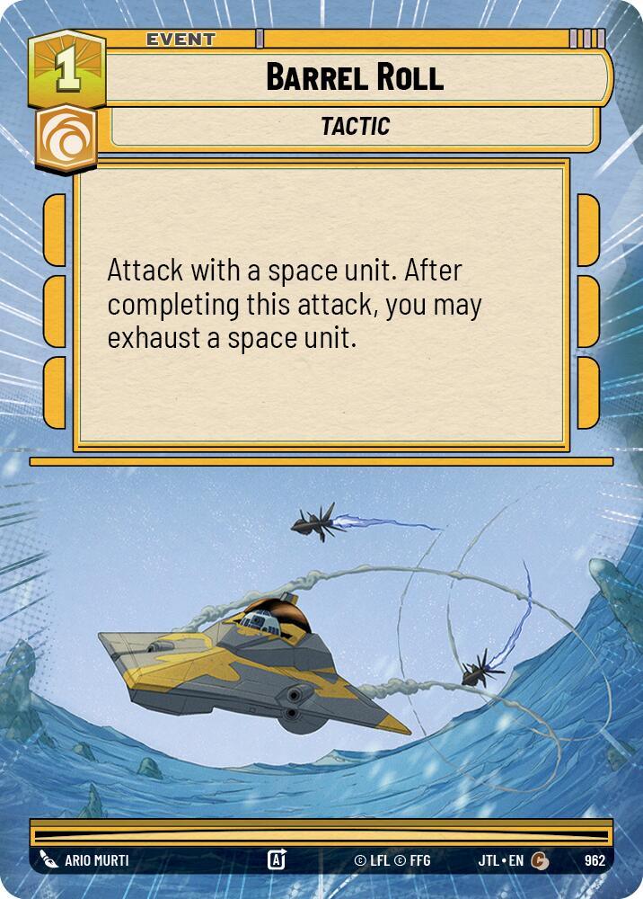 Barrel Roll (Hyperspace Foil) (962) [Jump to Lightspeed] (ONLINE ORDER ONLY)