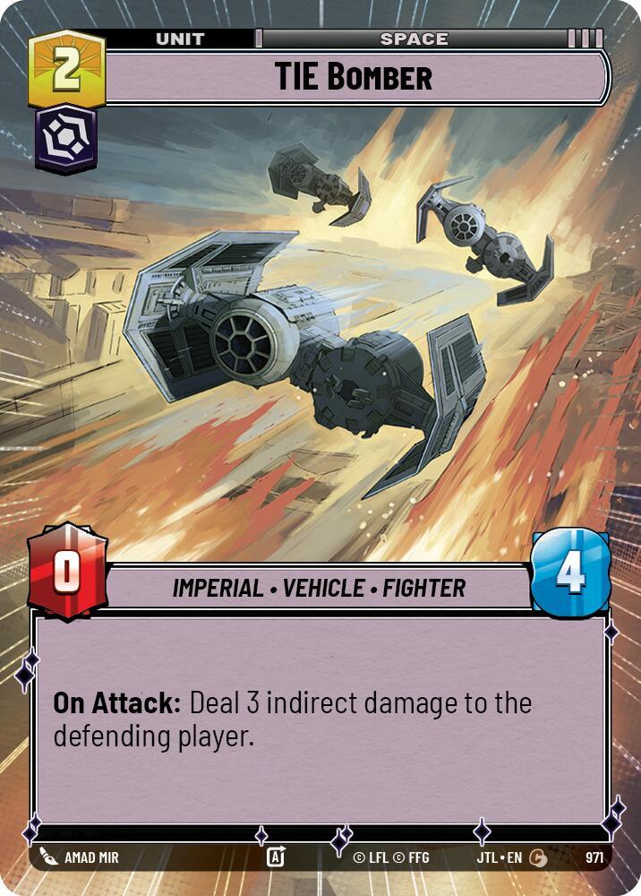 TIE Bomber (Hyperspace Foil) (971) [Jump to Lightspeed] (ONLINE ORDER ONLY)