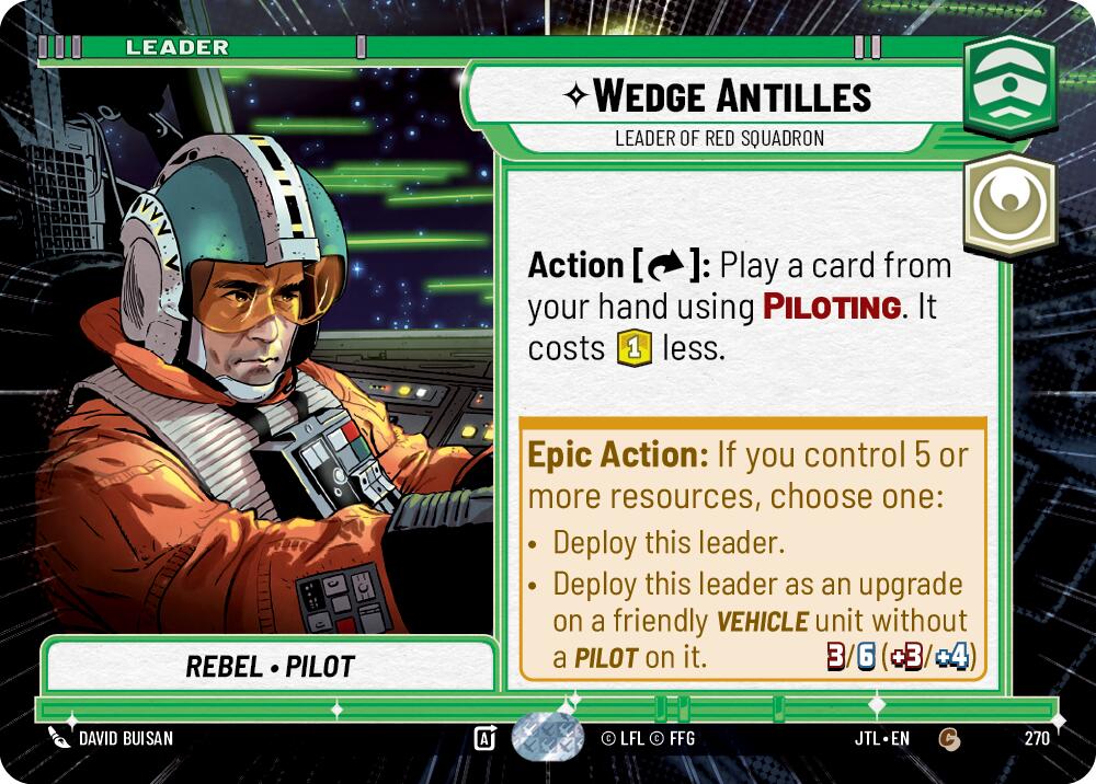 Wedge Antilles - Leader of Red Squadron (270) (Hyperspace) (270) [Jump to Lightspeed]