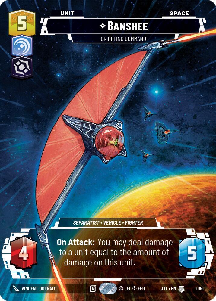 Banshee - Crippling Command (Prestige Foil) (1051) [Jump to Lightspeed] (ONLINE ORDER ONLY)