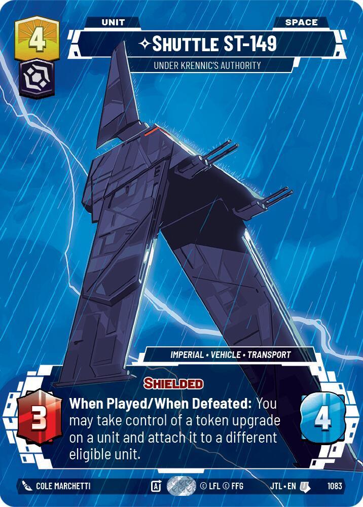 Shuttle ST-149 - Under Krennic's Authority (Prestige Foil) (1083) [Jump to Lightspeed] (ONLINE ORDER ONLY)