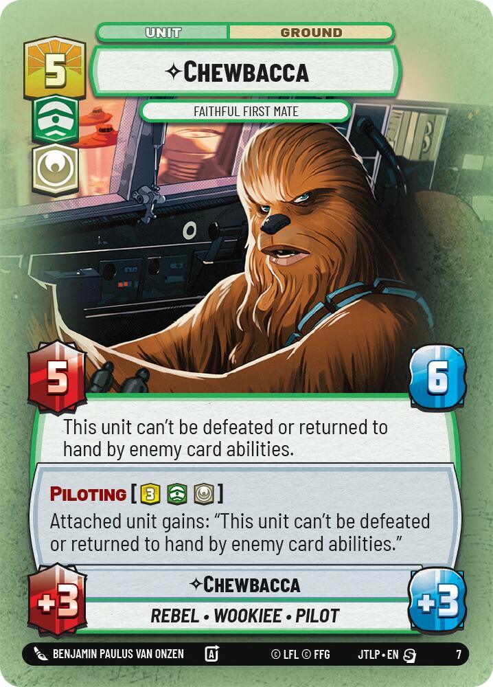 Chewbacca - Faithful First Mate (7) [Jump to Lightspeed: Weekly Play] (ONLINE ORDER ONLY)