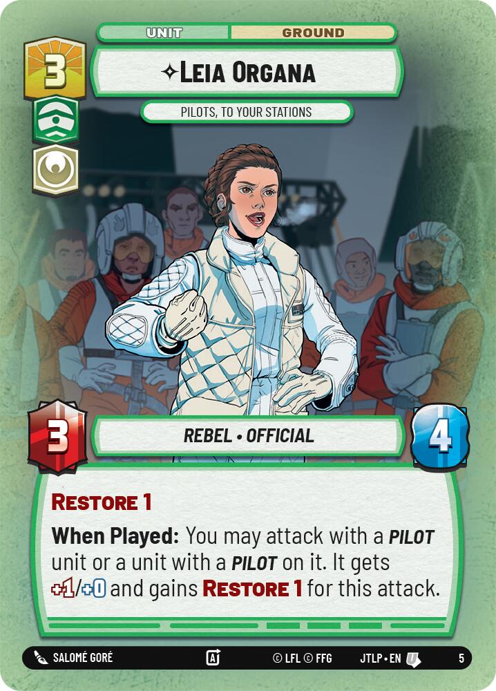 Leia Organa - Pilots, To Your Stations (5) (5) [Jump to Lightspeed: Weekly Play]