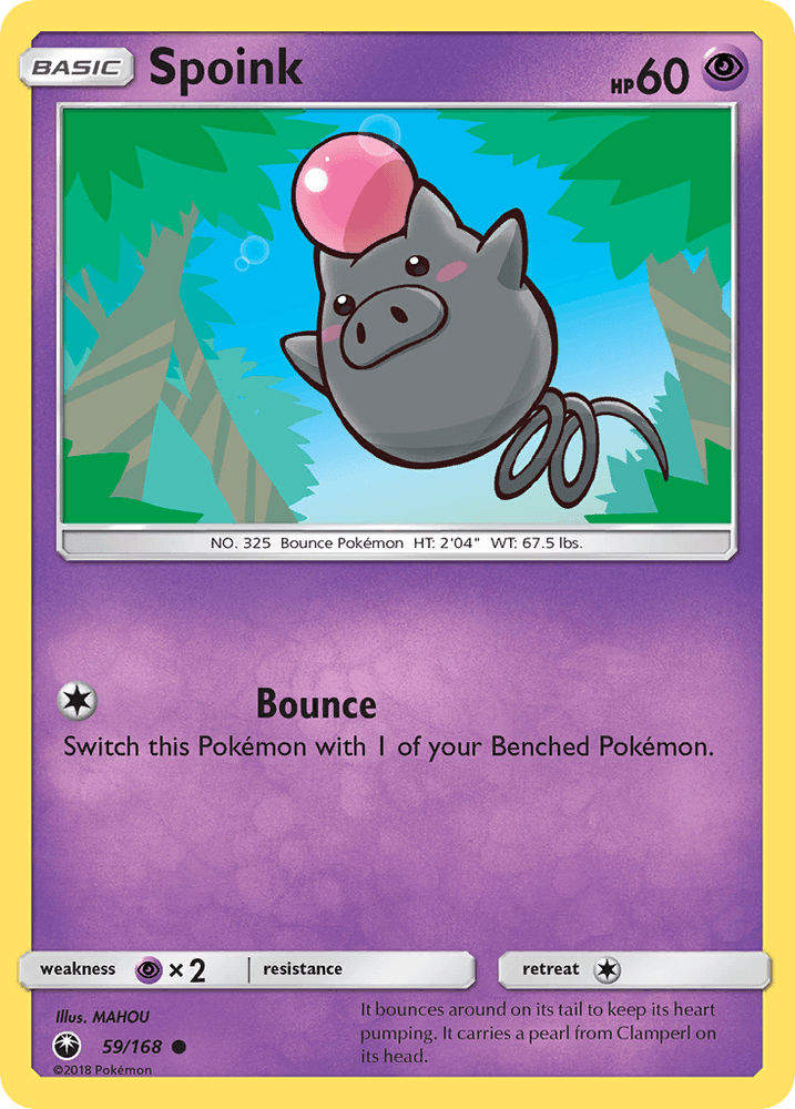 Spoink (59/168) [Sun & Moon: Celestial Storm] (Online Only)