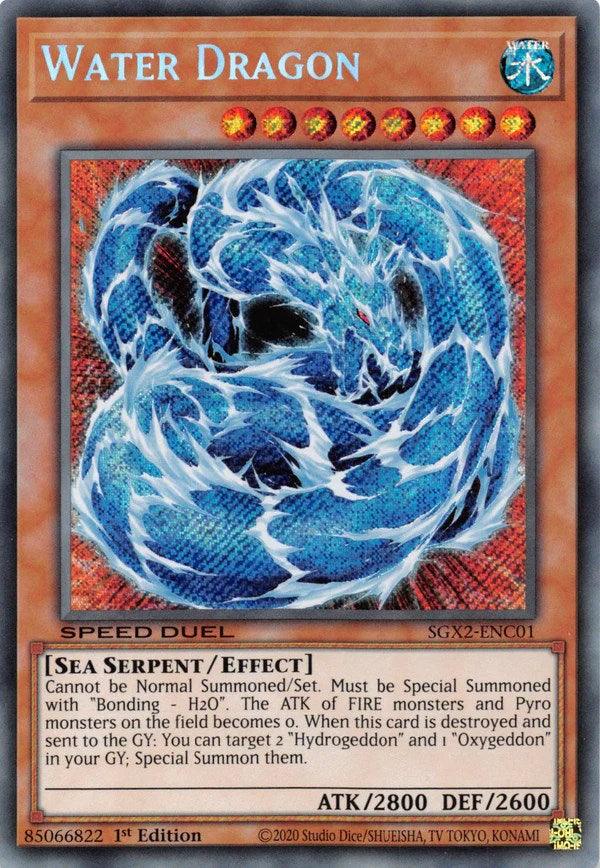 Water Dragon [SGX2-ENC01] Secret Rare (ONLINE ORDER ONLY)