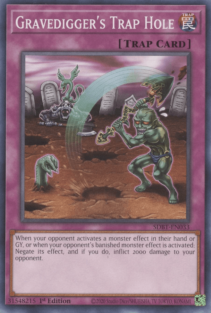 Gravedigger's Trap Hole [SDBT-EN033] Common (ONLINE ORDER ONLY)