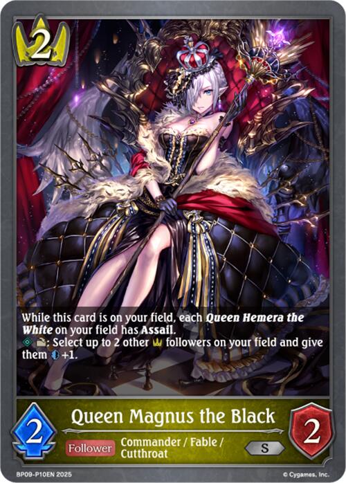 Queen Magnus the Black - P10EN (Foil) (BP09-P10EN) [Duet of Dawn and Dusk]