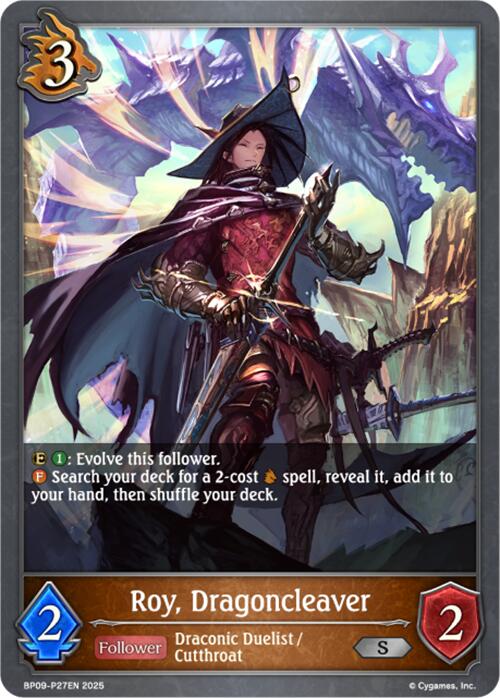 Roy, Dragoncleaver - P27EN (Foil) (BP09-P27EN) [Duet of Dawn and Dusk]