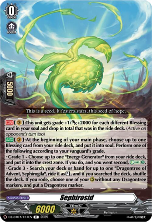 Sephirosid (DZ-BT07/151EN) [Moon Fangs & Cerulean Blaze]