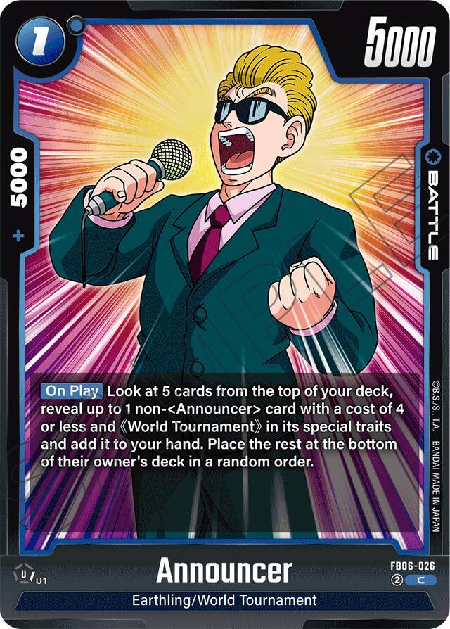 Announcer [Rivals Clash] (ONLINE ORDER ONLY)