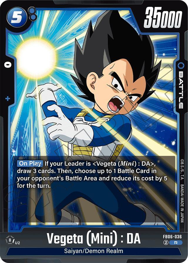 Vegeta (Mini) : DA - FB06-036 [Rivals Clash] (ONLINE ORDER ONLY)