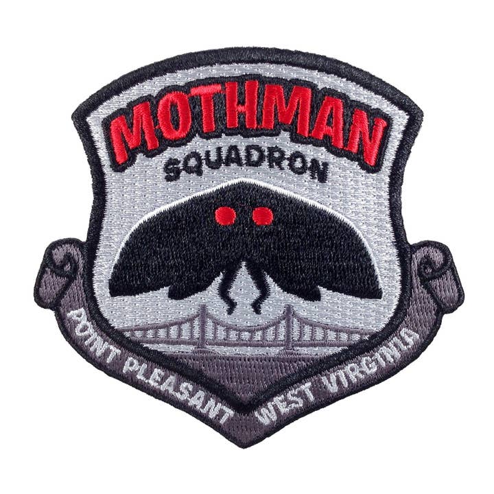 Monsterologist: Embroidered Patch - Cryptid Command - Mothman Squadron Point Pleasant (ONLINE ORDER ONLY)