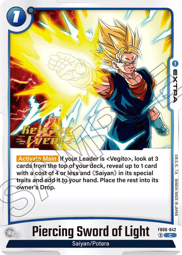 Piercing Sword of Light [Rivals Clash Release Event Cards] (ONLINE ORDER ONLY)