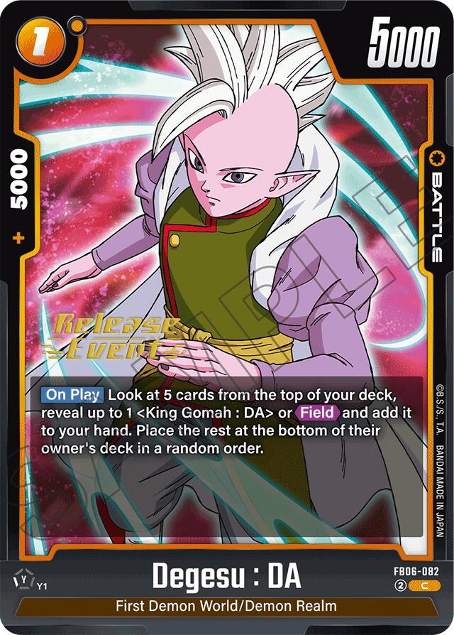 Degesu : DA [Rivals Clash Release Event Cards] (ONLINE ORDER ONLY)