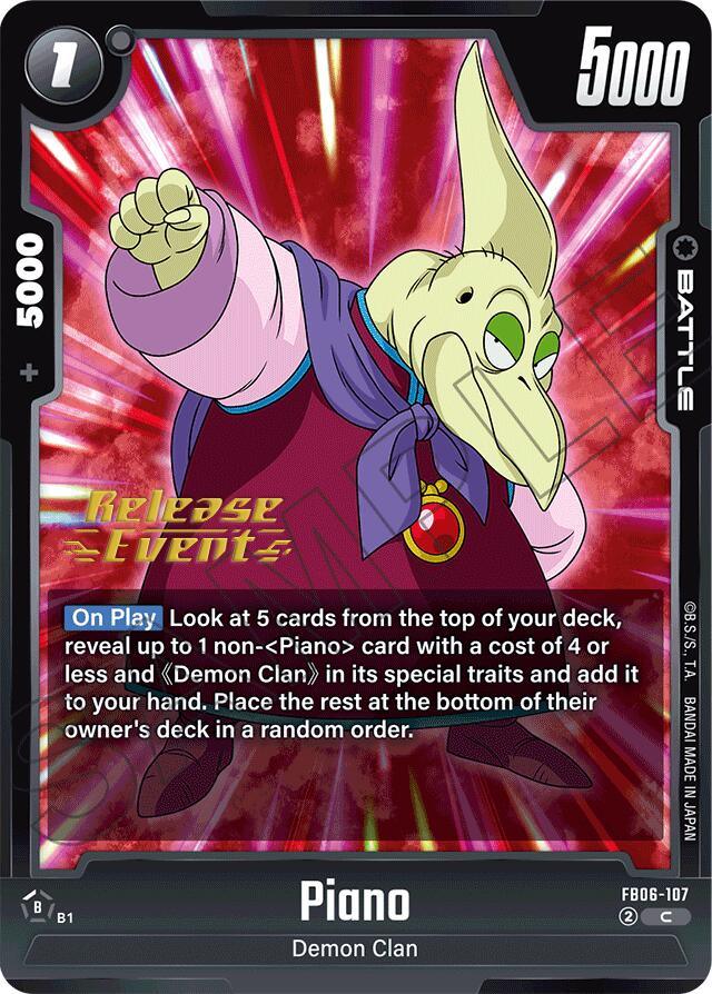Piano (FB06-107) [Rivals Clash Release Event Cards] (ONLINE ORDER ONLY)