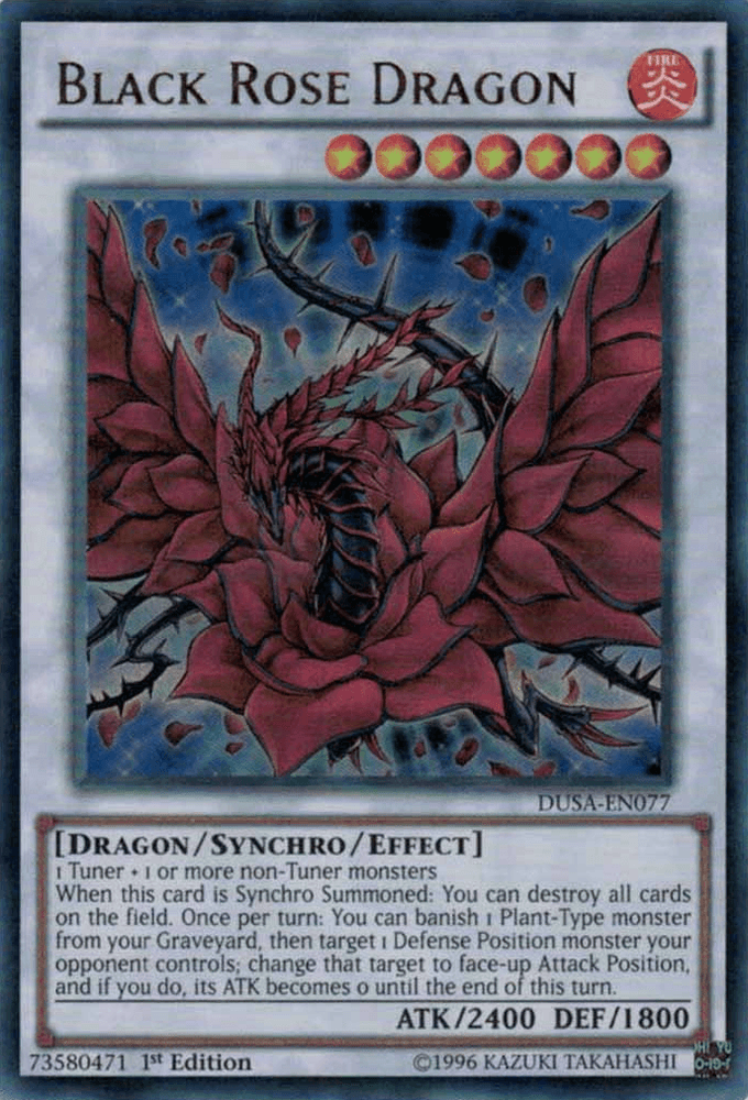Black Rose Dragon [DUSA-EN077] Ultra Rare (ONLINE ORDER ONLY)