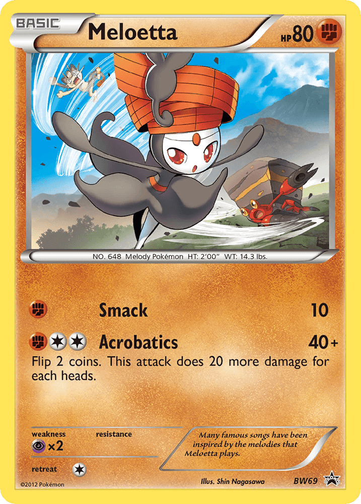 Meloetta (BW69) [Black & White: Black Star Promos] (Online Only)