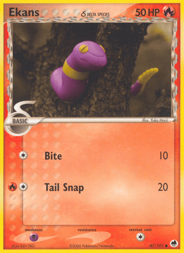 Ekans (47/101) (Delta Species) [EX: Dragon Frontiers] (Online Only)