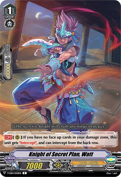 Knight of Secret Plan, Watt (V-EB14/042EN) [The Next Stage]