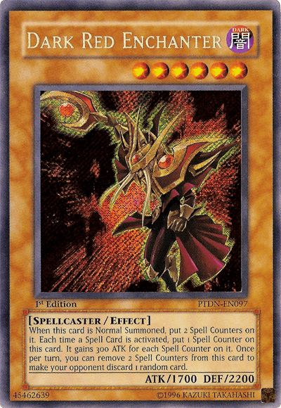 Dark Red Enchanter [PTDN-EN097] Secret Rare (ONLINE ORDER ONLY)