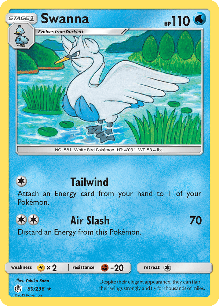 Swanna (60/236) [Sun & Moon: Cosmic Eclipse] (Online Only)