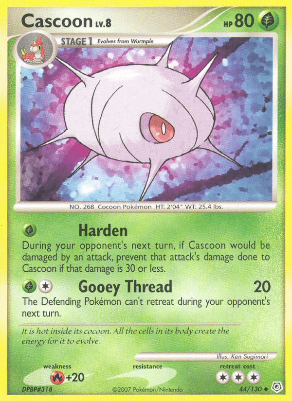 Cascoon (44/130) [Diamond & Pearl: Base Set] (Online Only)