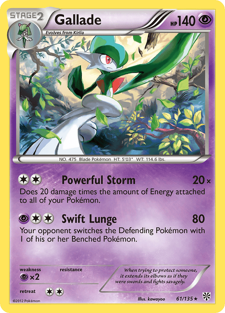 Gallade (61/135) [Black & White: Plasma Storm] (Online Only)