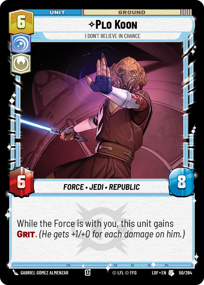 Plo Koon - I Don't Believe in Chance (50/264) (50/264) [Legends of the Force]