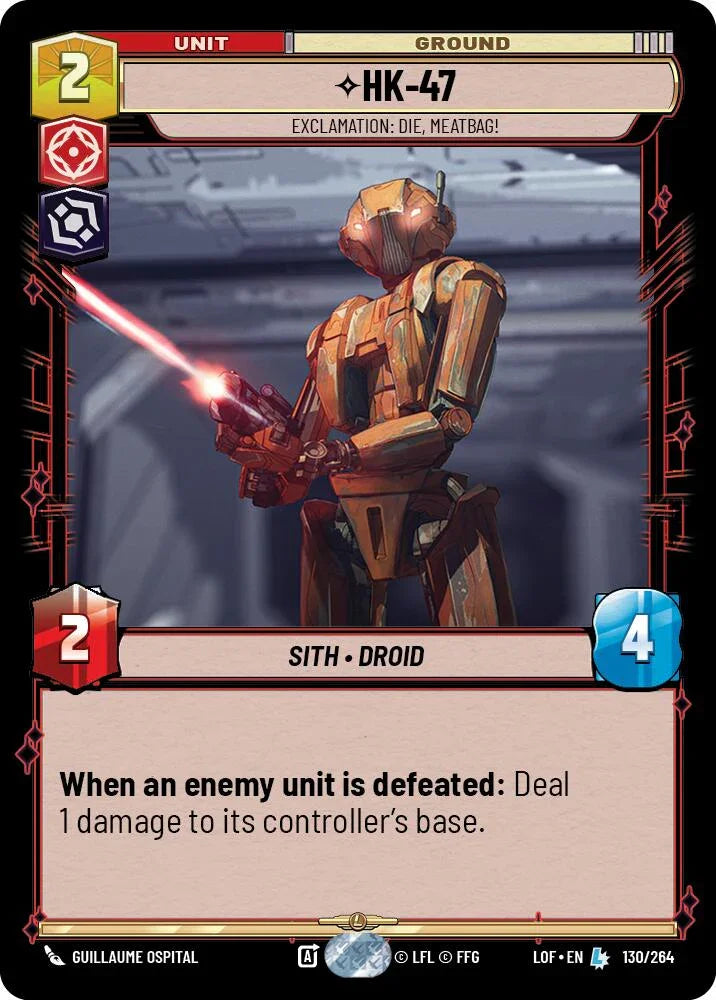 HK-47 - Exclamation: Die, Meatbag! (130/264) (130/264) [Legends of the Force] (ONLINE ORDER ONLY)