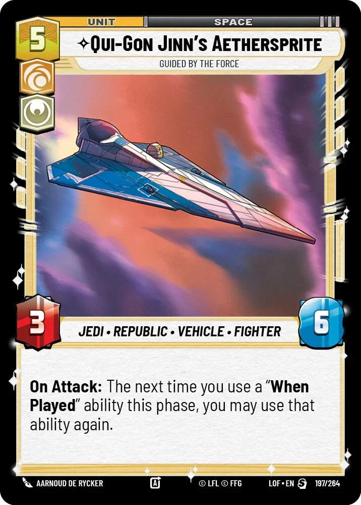 Qui-Gon Jinn's Aethersprite - Guided by the Force (197/264) (197/264) [Legends of the Force] (ONLINE ORDER ONLY)