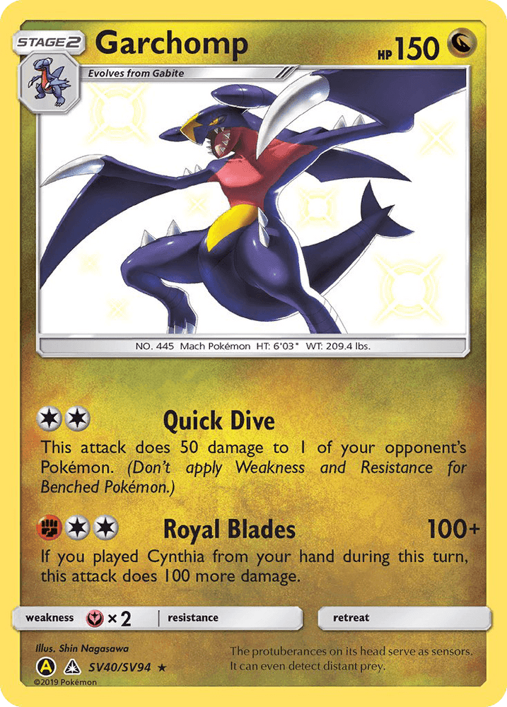 Garchomp (SV40/SV94) [Sun & Moon: Hidden Fates - Shiny Vault] (Online Only)