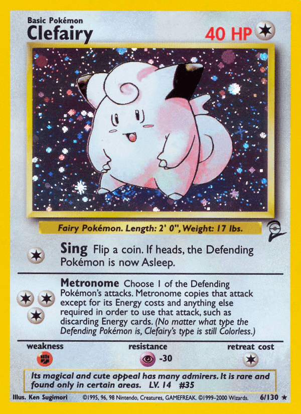 Clefairy (6/130) [Base Set 2] (Online Only)