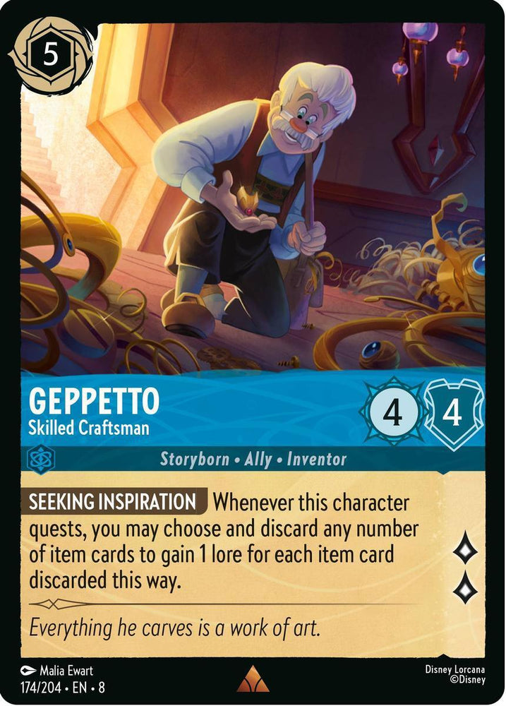 Geppetto – Skilled Craftsman (174/204) [Reign of Jafar] (ONLINE ORDER ONLY)