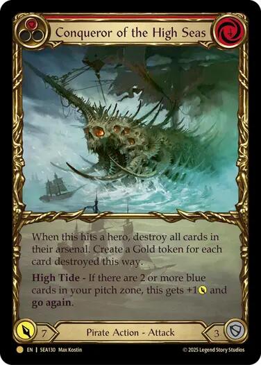 Conqueror of the High Seas (Treasure) [SEA130] (High Seas)  Cold Foil