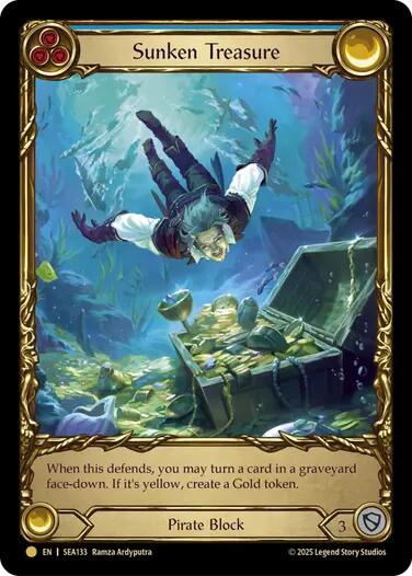 Sunken Treasure [SEA133] (High Seas)  Cold Foil