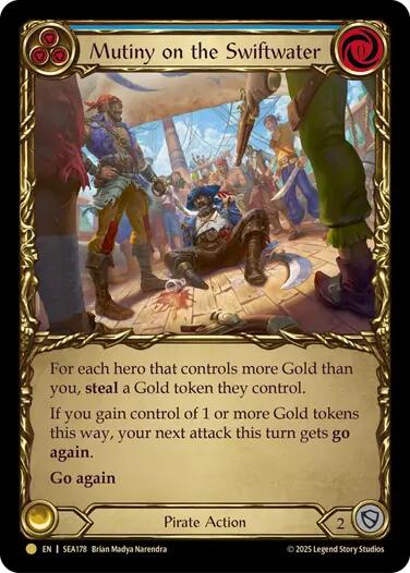 Mutiny on the Swiftwater (Treasure) [SEA178] (High Seas)  Cold Foil