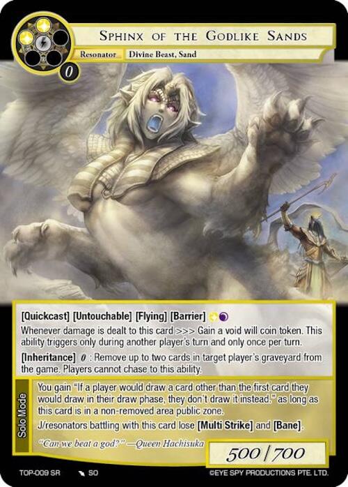 Sphinx of the Godlike Sands (TOP-009 SR) [Ten Oaths of Protopaterpolis' War]