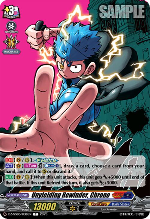 Unyielding Rewinder, Chrono (DZ-SS05/038EN) [CoroCoro Start Deck Pack]