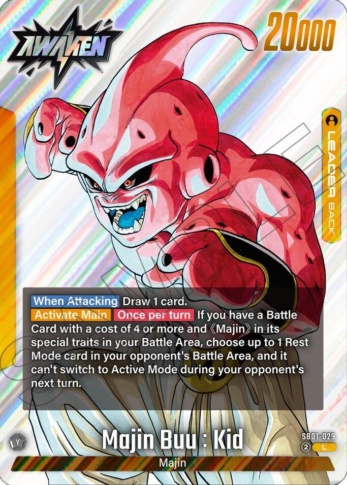 Majin Buu : Evil (SB01-029) [Manga Booster 01] (ONLINE ORDER ONLY)